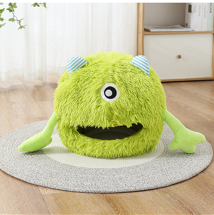 Discover the Ultimate Comfort for Your Pet with Our Fluffy Round Calming Plush Bed
